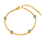 Elegant Turkish Evil Eye Bracelet gold