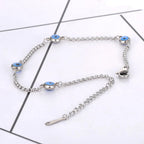 Elegant Turkish Evil Eye Bracelet silver
