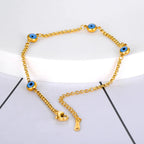 Elegant Turkish Evil Eye Bracelet gold