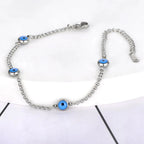 Elegant Turkish Evil Eye Bracelet silver