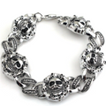 Stainless Steel Skull Bracelet