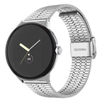 Mesh Hardened Steel Bracelet Smartwatch Google Pixel Watch 1 & 2 silver