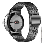 Mesh Hardened Steel Bracelet Smartwatch Google Pixel Watch 1 & 2 black