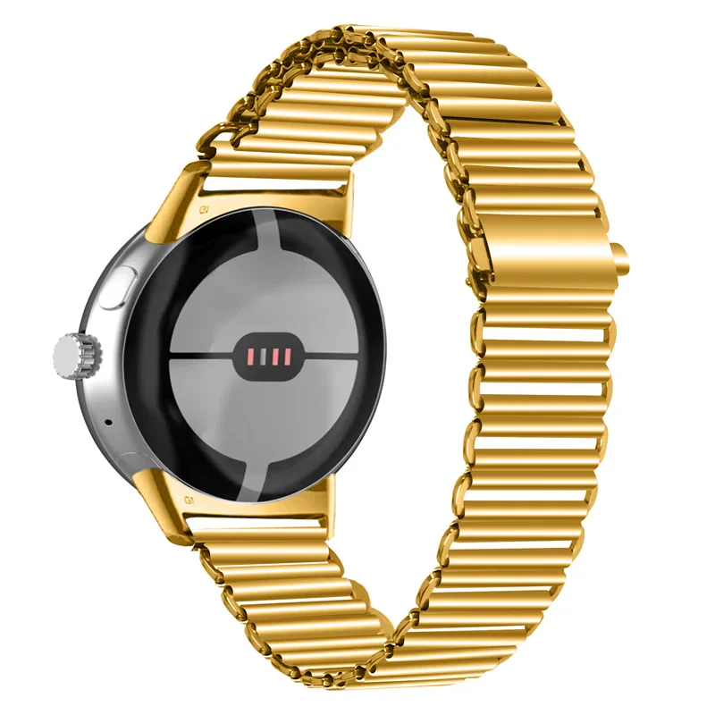 Hardened Steel Smartwatch Bracelet Google Pixel Watch 1 & 2 gold