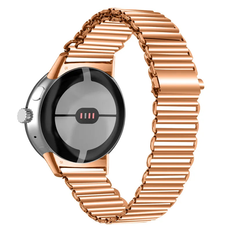 Hardened Steel Smartwatch Bracelet Google Pixel Watch 1 & 2 rose gold