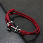 Bordeaux anchor rope bracelet