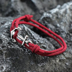 Bordeaux anchor rope bracelet