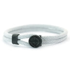 Black Compass Rope Bracelet Rose of the Winds gray