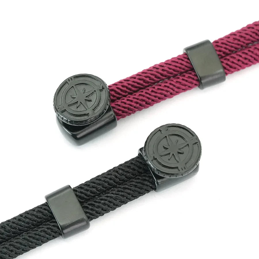 Black Compass Rope Bracelet Rose of the Winds 