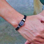 Rope Bracelet with Compass Rose 