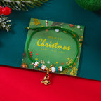 Rope Bracelet with Green Christmas Tree Pendant