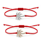 Rhinestone Palm Rope Bracelet