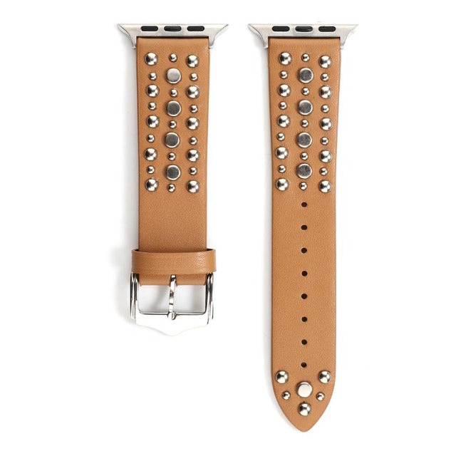 Rivet Leather Straps for Apple Watch