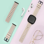 Leather Strap Fitbit Watch Versa 3 Versa 4 Sense 2