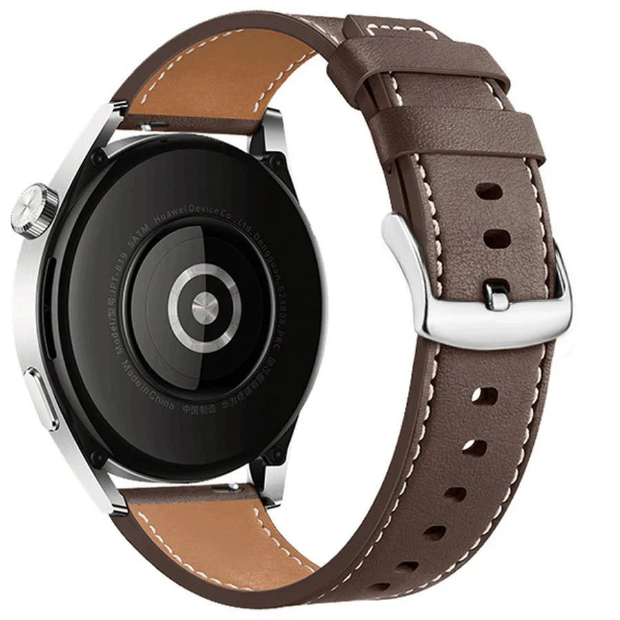 Brown Leather Smartwatch Strap for Google Pixel Watch 1 & 2