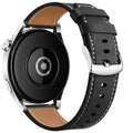 Black Leather Smartwatch Strap for Google Pixel Watch 1 & 2