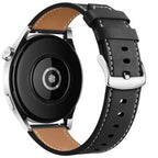 Black Leather Smartwatch Strap for Google Pixel Watch 1 & 2