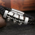 Leather Skull Bracelet