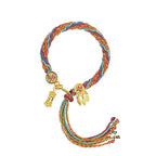 Tibetan Buddhist Charm Cord ID Bracelet