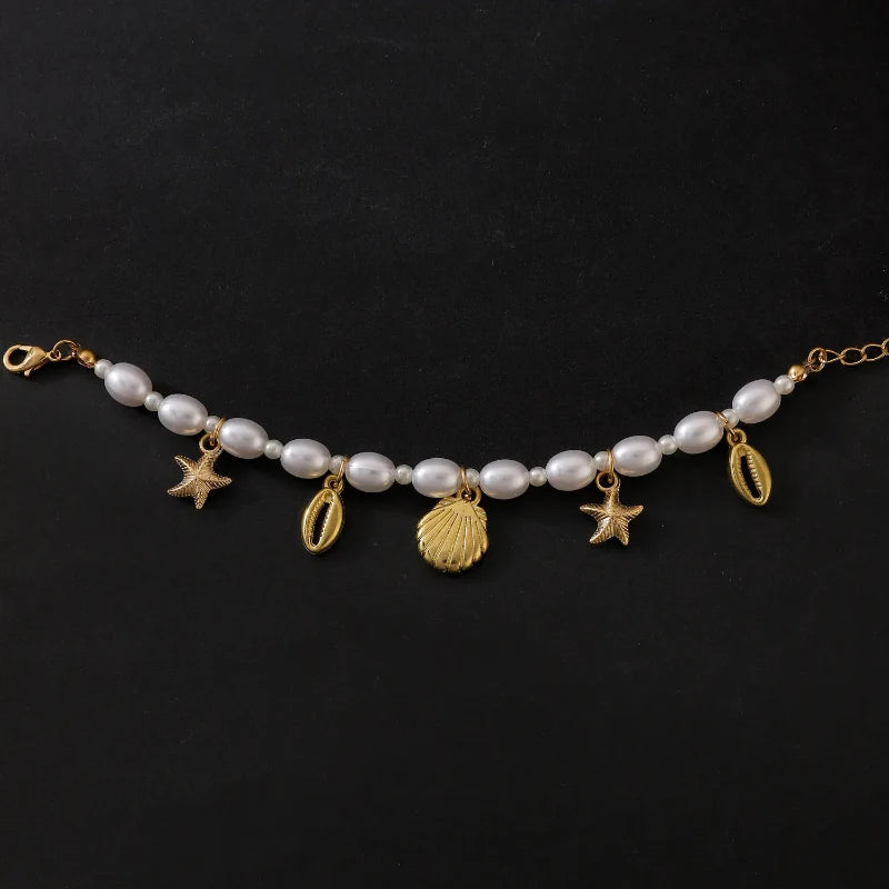 Beaded Bracelet with Shells