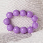 Women's Color Bead Bracelet purple