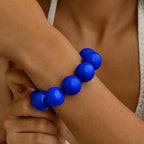 Women's Color Bead Bracelet blue