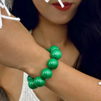 Women's Color Bead Bracelet green