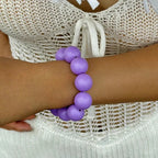 Women's Color Bead Bracelet purple