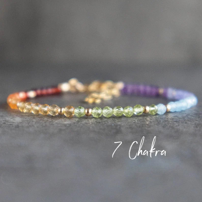 Natural Stone 7 Chakras Bracelet