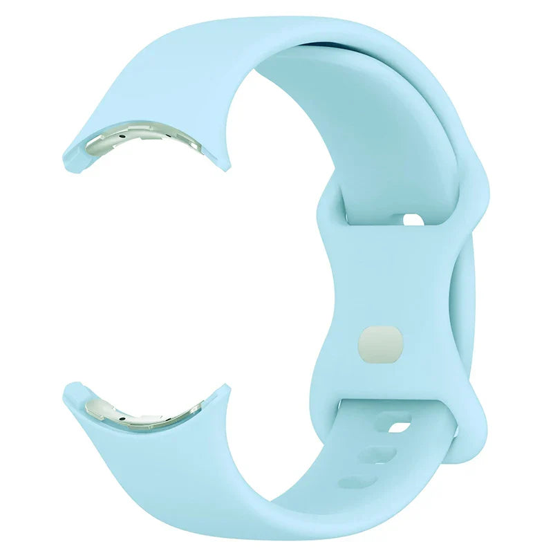 Silicone Smartwatch Band for Google Pixel Watch 1 & 2 sky blue