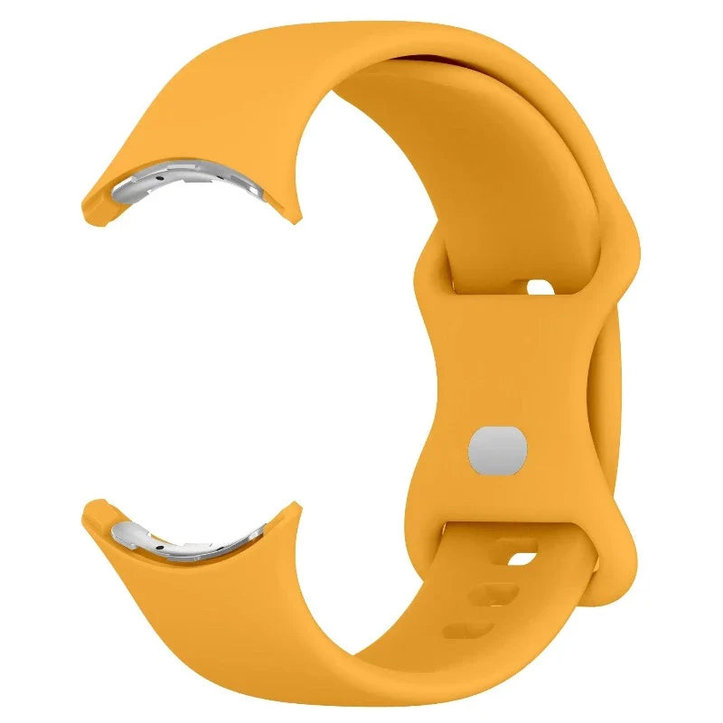 Silicone Smartwatch Band for Google Pixel Watch 1 & 2 yellow