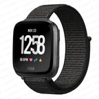 Fitibit Versa 3 Versa 4 Sense 2 Fabric Watch Band black