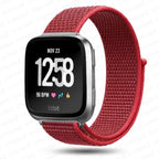 Fitibit Versa 3 Versa 4 Sense 2 Fabric Watch Band red