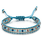 Ethnic Chic Bracelet sky blue
