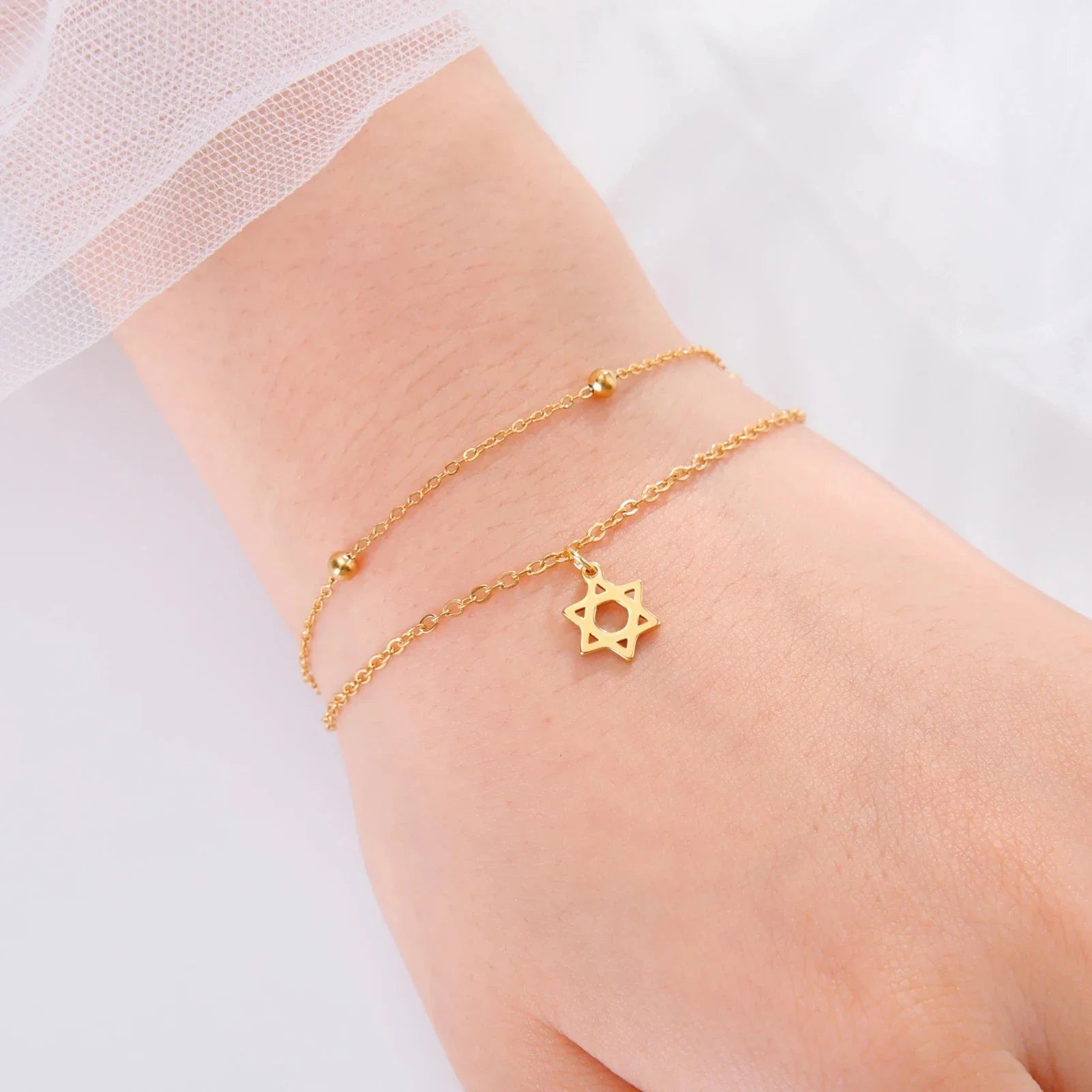 David Star Bracelet gold