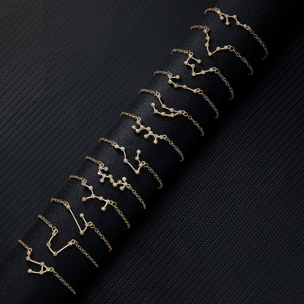 Women’s Zodiac Sign Bracelet 12 Constellations