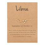 Women’s Zodiac Sign Bracelet 12 Constellations libra