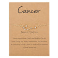 Women’s Zodiac Sign Bracelet 12 Constellations cancer