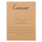 Women’s Zodiac Sign Bracelet 12 Constellations cancer