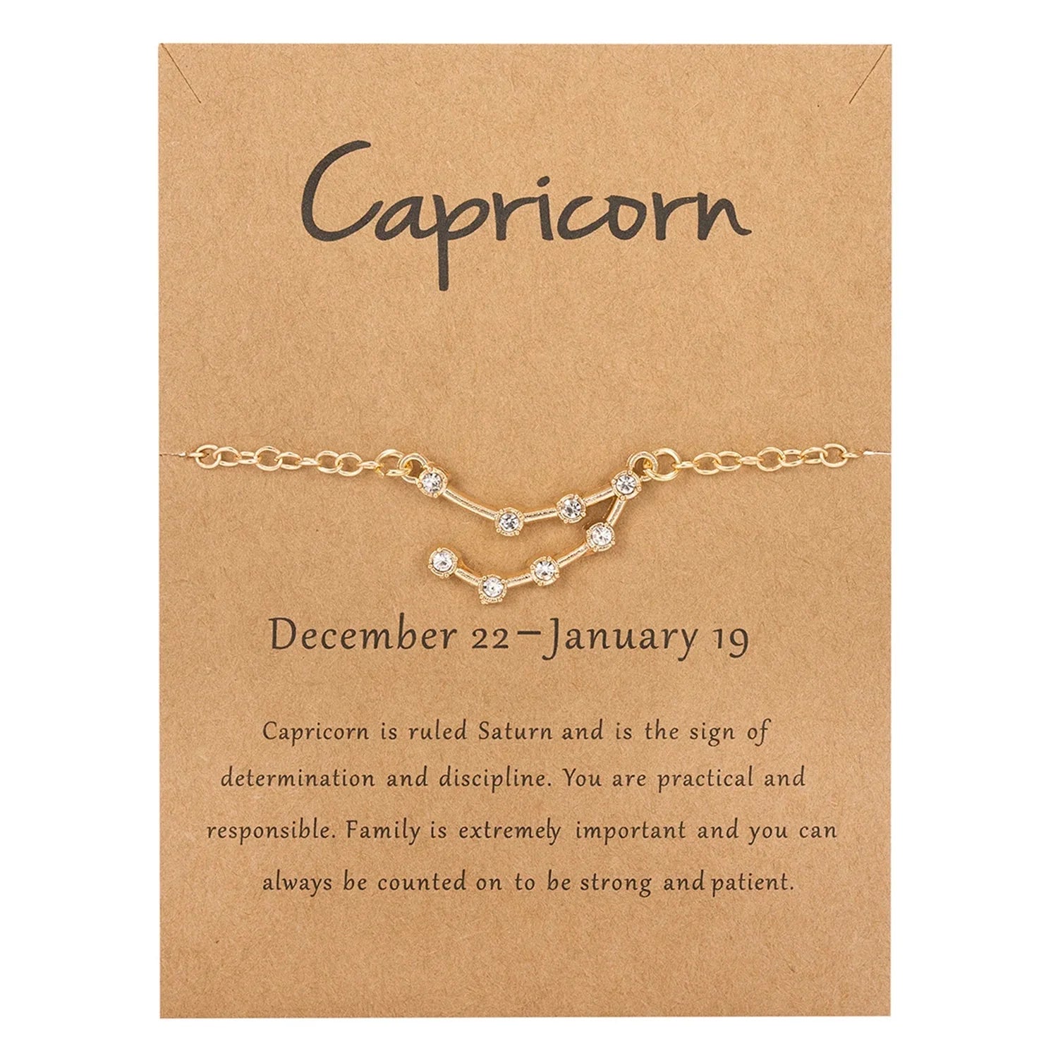 Women’s Zodiac Sign Bracelet 12 Constellations capricorn