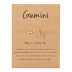 Women’s Zodiac Sign Bracelet 12 Constellations gemini