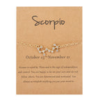Women’s Zodiac Sign Bracelet 12 Constellations scorpio
