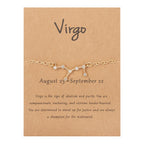 Women’s Zodiac Sign Bracelet 12 Constellations virgo