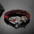 Fenrir Survival Bracelet - Viking Wolf Paracord Bracelet