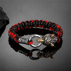 Fenrir Survival Bracelet - Viking Wolf Paracord Bracelet