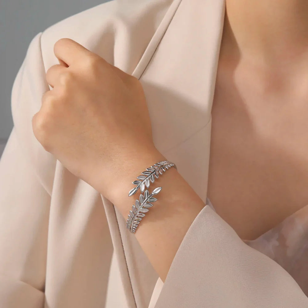 Laurel Leaf Bracelet silver