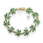 Green palm leaf bracelet
