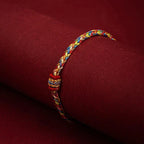 Multicolored Tibetan Buddhist ID Bracelet