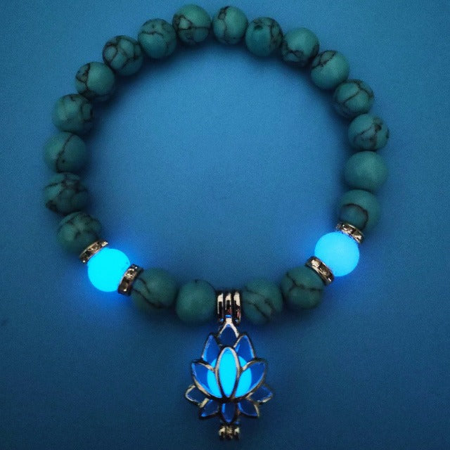 Lotus Flower Stone Bracelet 