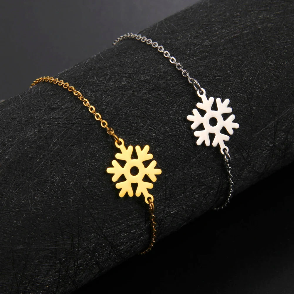 Snowflake Bracelet Gold